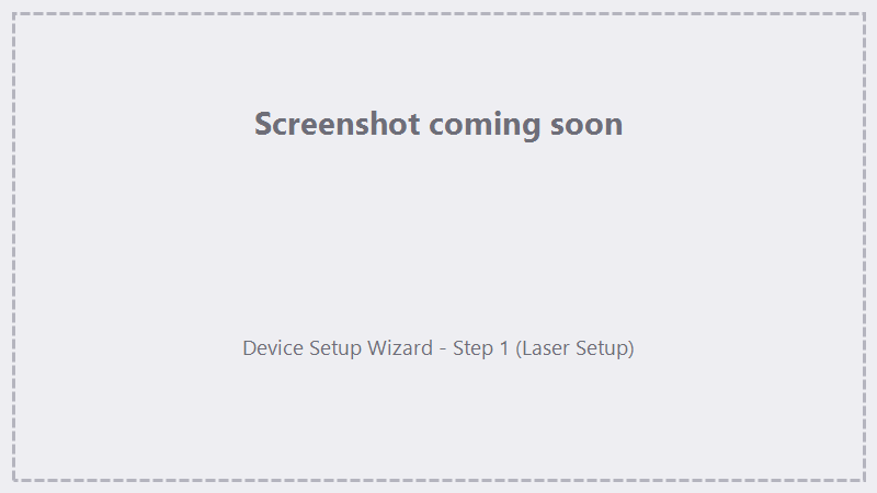 TODO screenshot: the Device Setup window